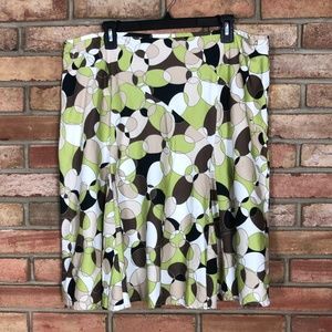 George Geometric Print Skirt in Size 18